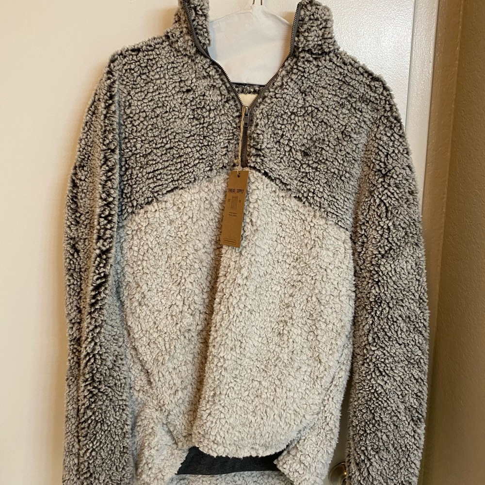Furry pullover sweater